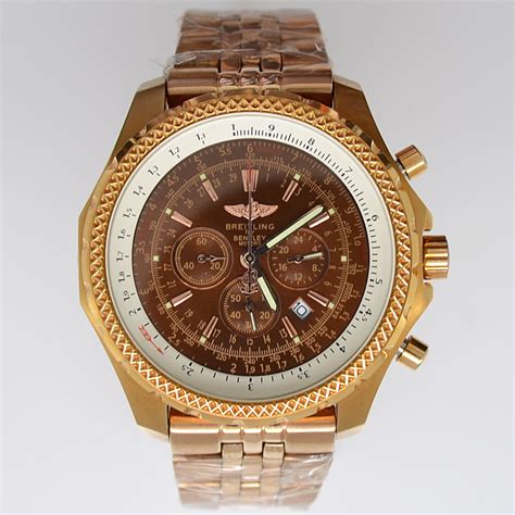 breitling rose gold replica